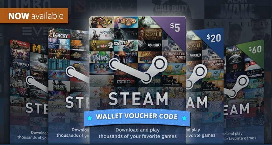 Steam Gift Wallet Card