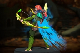 Открыть - Custom Blue Immortal Cape для Windranger